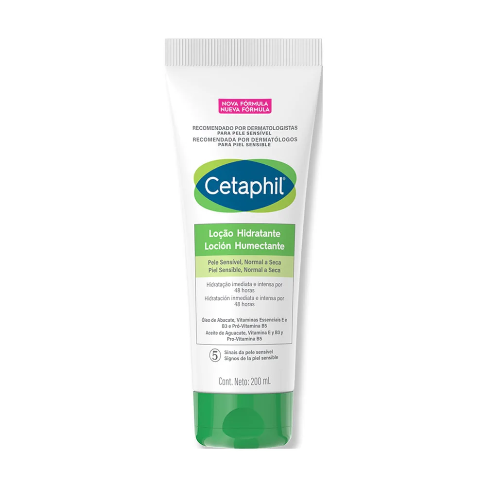 Loção Corporal e Facial Cetaphil Hidratante Peles Sensíveis 200ml