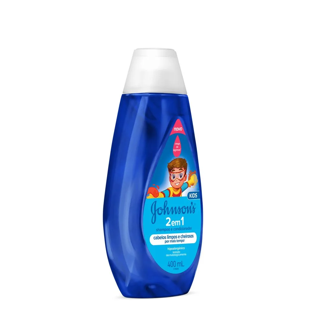 Shampoo e Condicionador Infantil Johnson's Kids 2 em 1 400ml