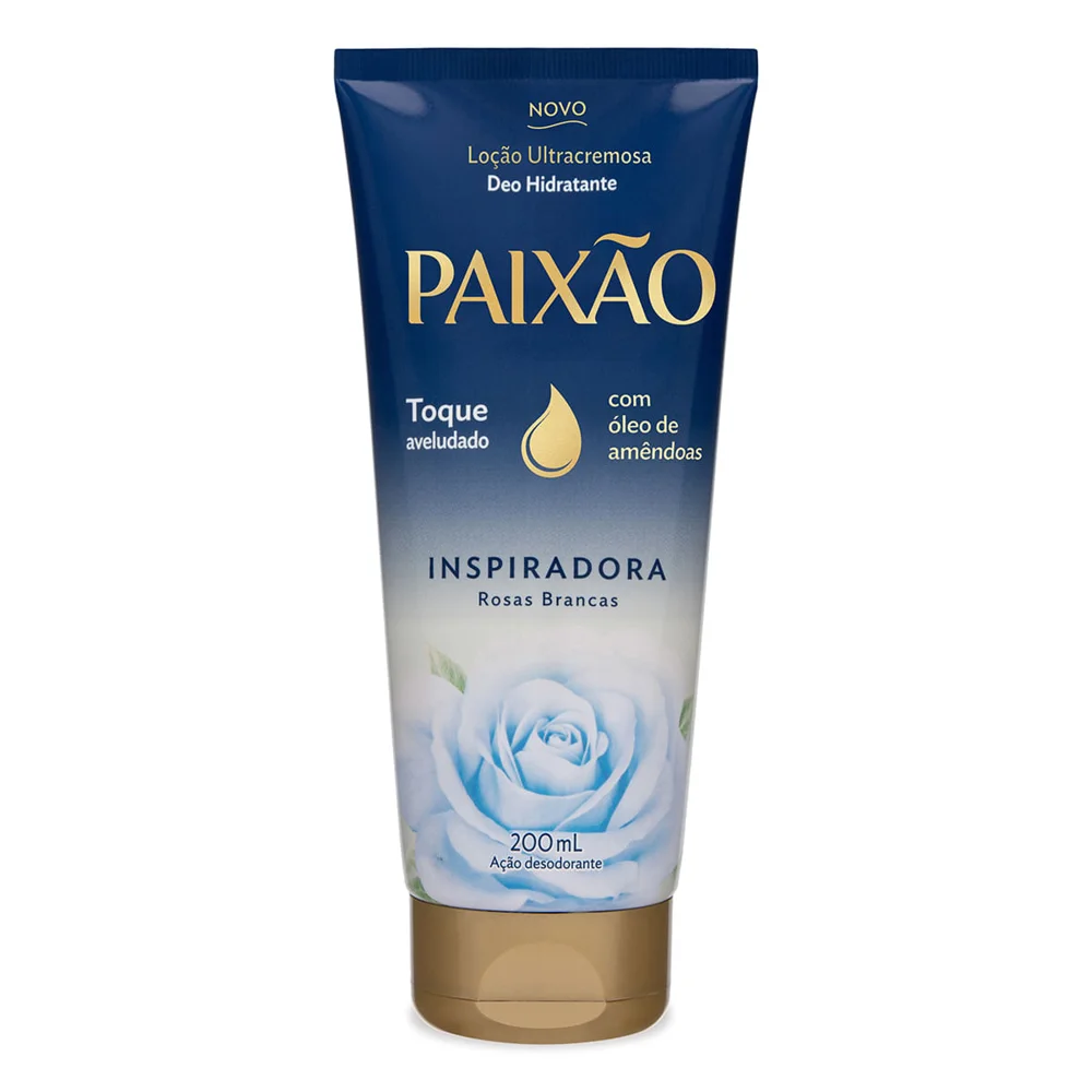 Loção Hidratante Paixão Inspiradora Rosas Brancas Ultracremosa 200ml