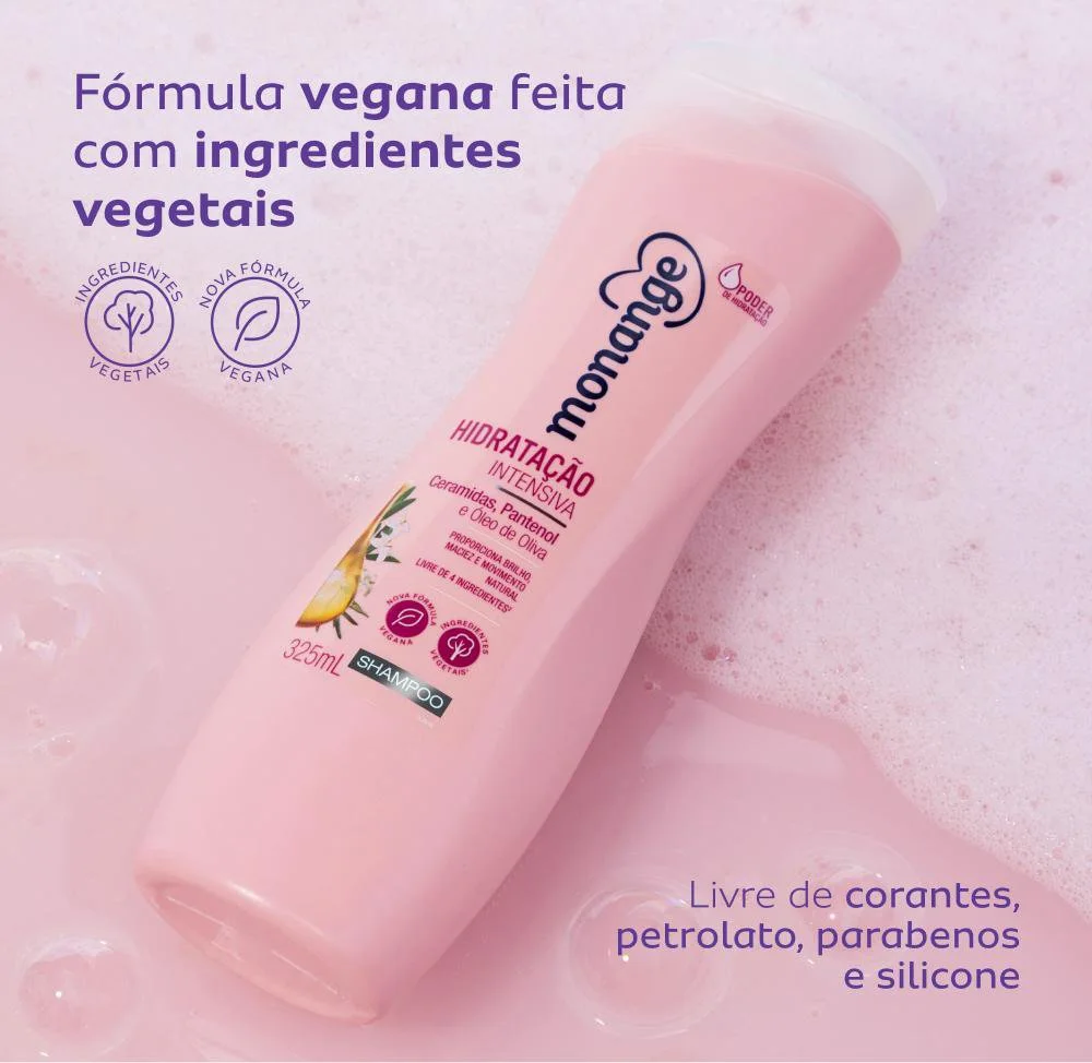 Shampoo Monange Hidratação Intensiva 325ml