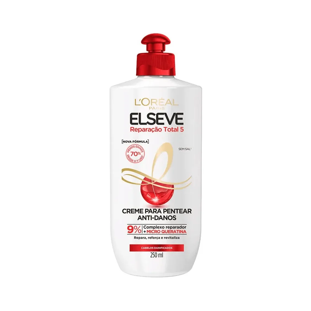 Creme de Pentear Elseve Reparação Total 5 Anti-danos 250ml