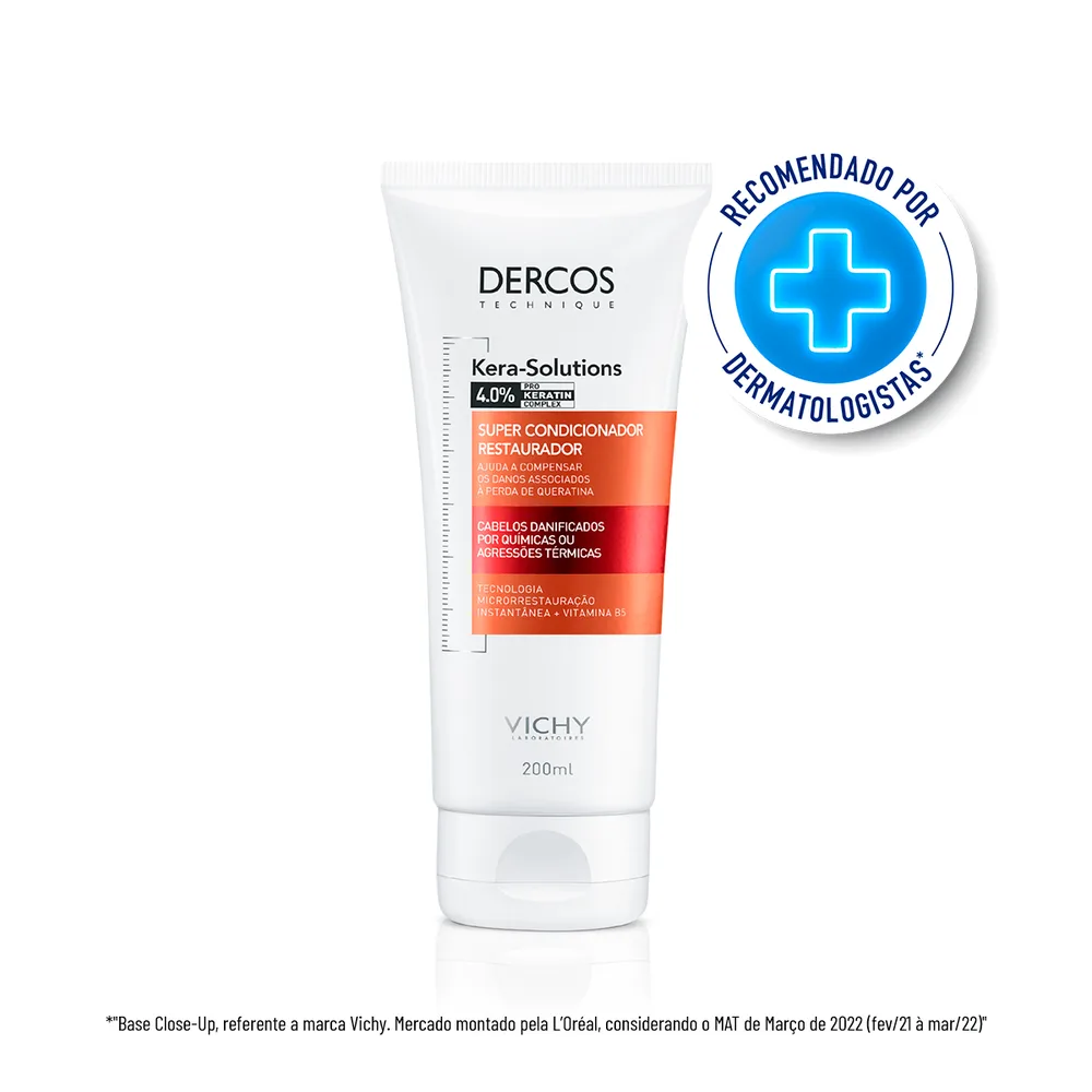 Condicionador Vichy Dercos Kera-Solutions Restaurador 200ml