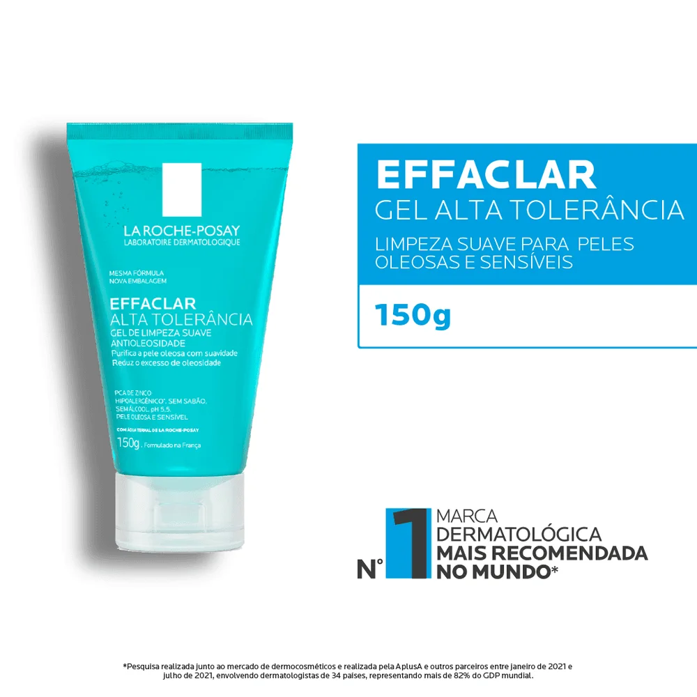 Gel de Limpeza Facial La Roche-Posay Effaclar Alta Tolerância 150g