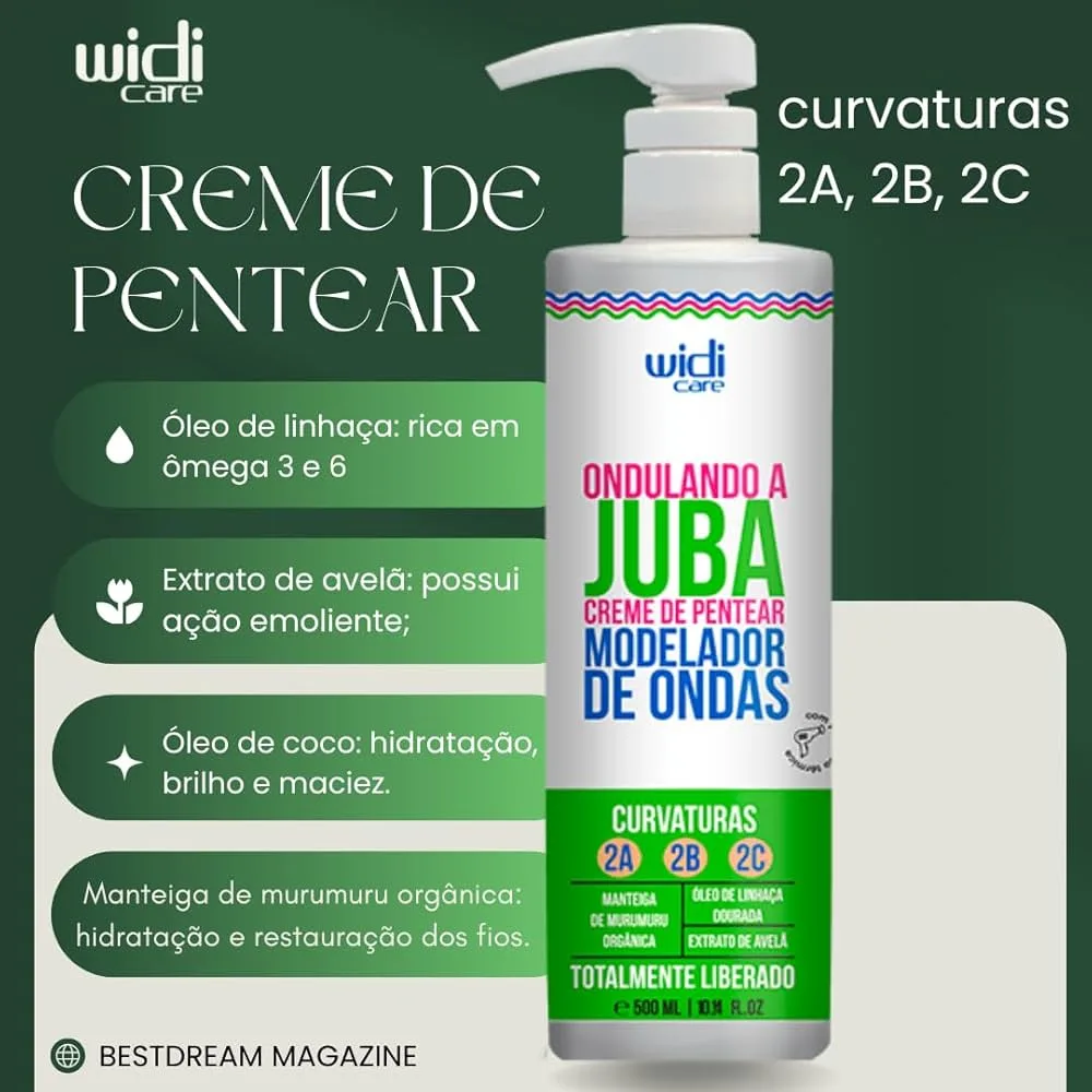 Creme Para Pentear Widi Care Ondulando A Juba 500m