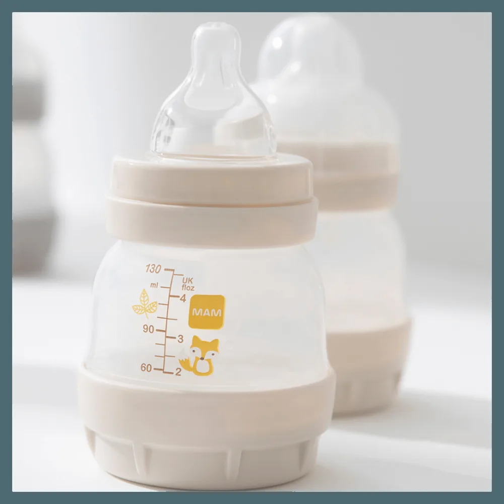 Mamadeira MAM Easy Start Anticólica Bico de Silicone de 0 a 6 meses Rosa 130ml 1 Unidade