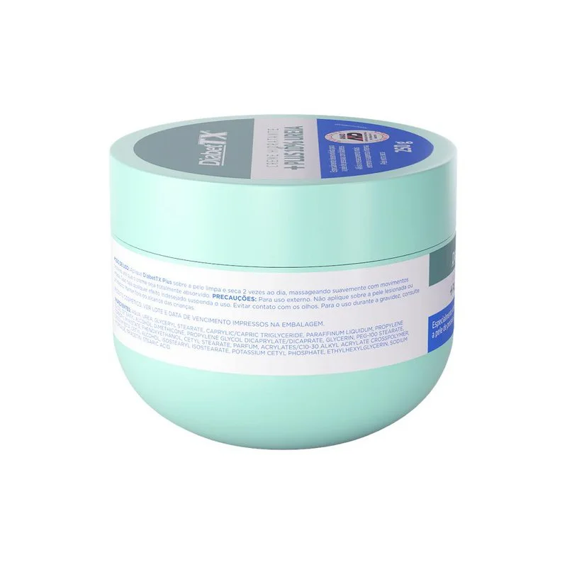Creme Corporal DiabetTX Plus 10% Ureia Pele Diabética 250g