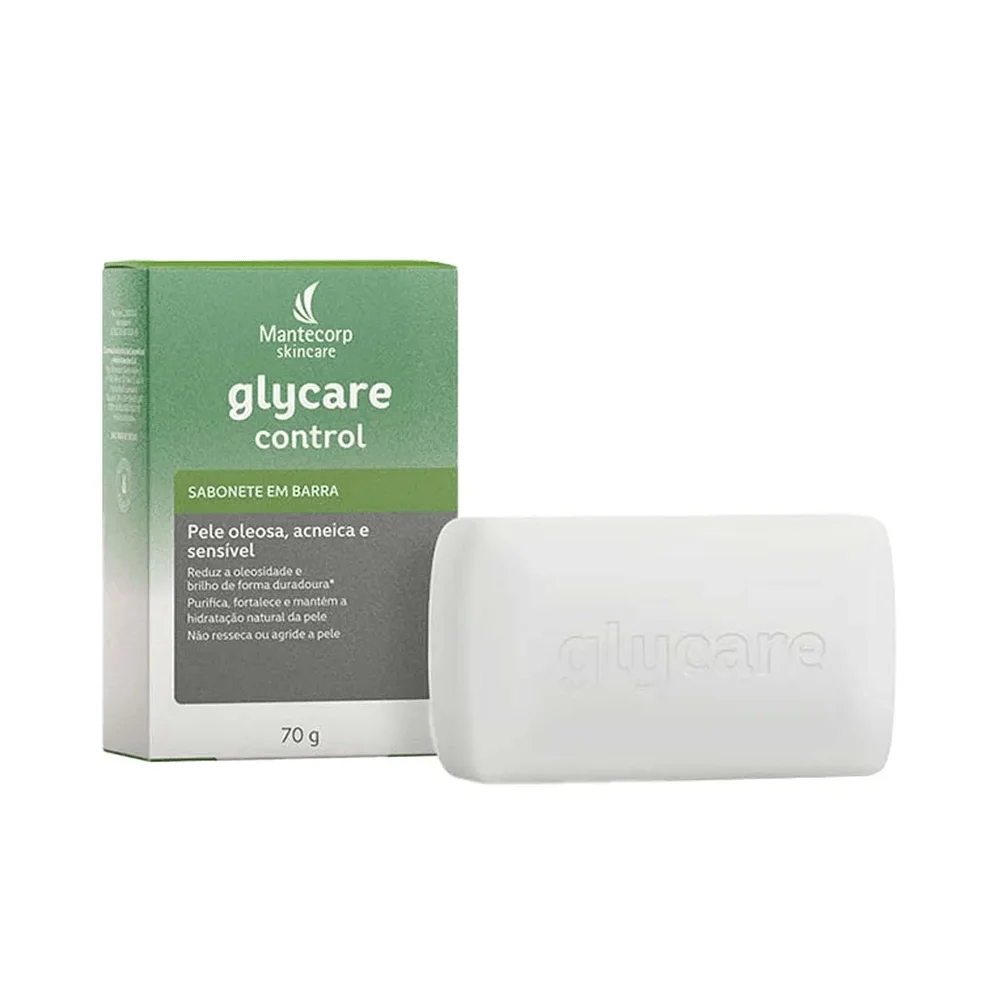 Sabonete em Barra Facial Glycare Control Pele Oleosa Acneica e Sensível 70g