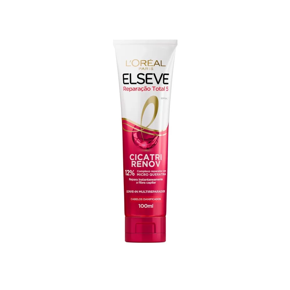 Leave-in Elseve Reparação Total 5 Cicatri Renov Multireparador 100ml