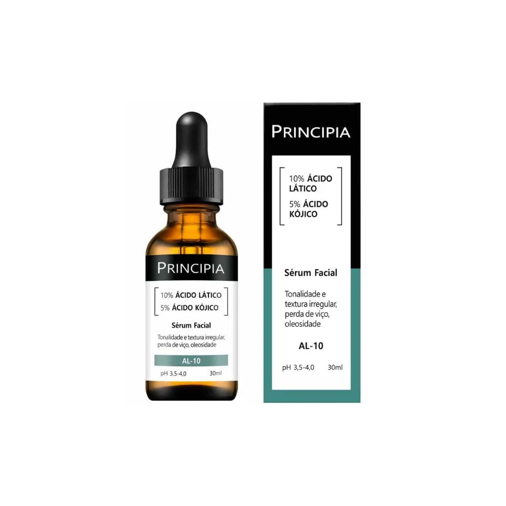 Sérum Facial Principia Renovador AL-10 com Ácido Lático 10% e Ácido Kójico 5% 30ml