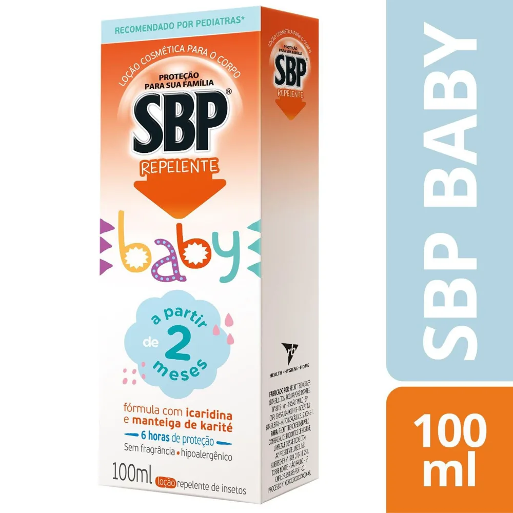 Repelente SBP Baby Bebê Sem Perfume Loção 100ml