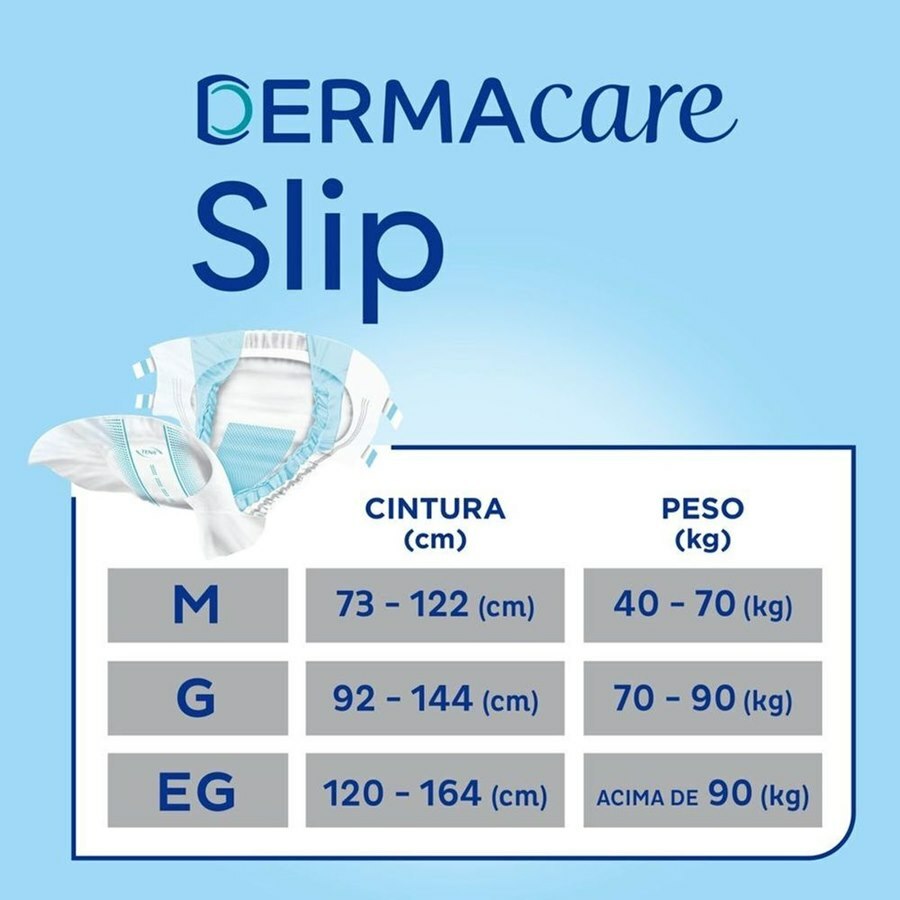 Fralda Geriátrica Unissex Tena Dermacare Slip M - 24 Unidades