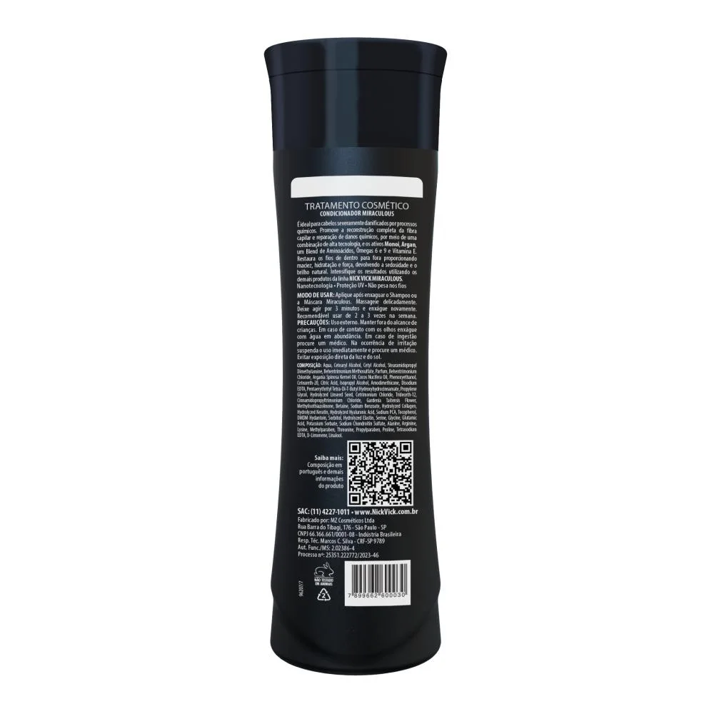 Condicionador Nick Vick Alta Performance Reestruturador - 250ml