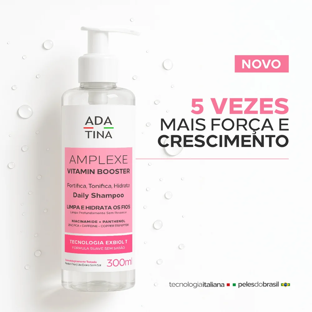 Shampoo Amplexe Vitamin Booster Ada Tina Antiqueda 300ml