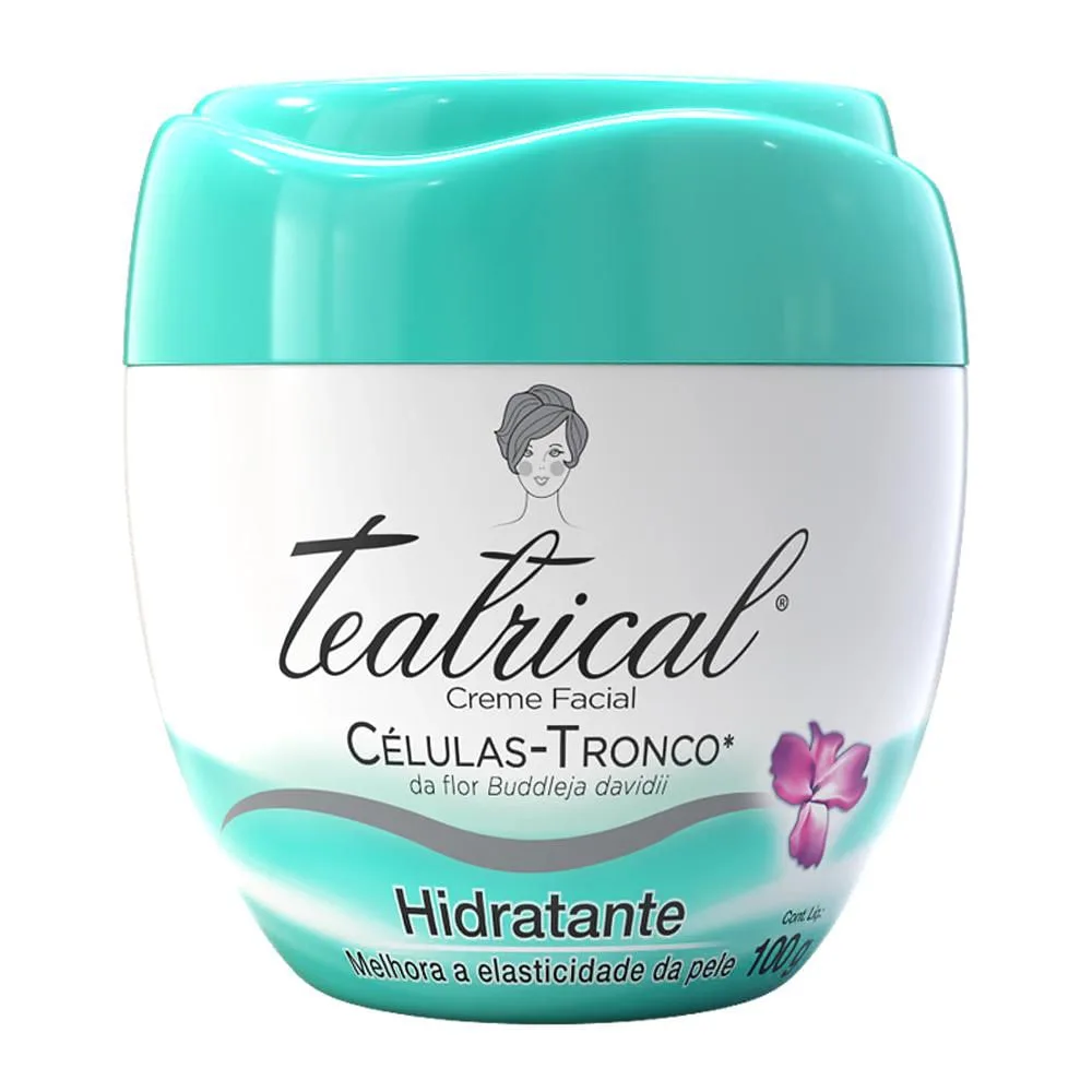 Creme Facial Teatrical Hidratante com Células-Tronco da Flor Buddleja Davidii 100g