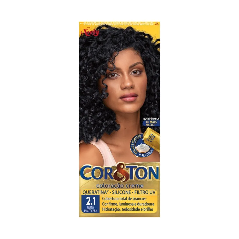 Tinta Niely Cor&Ton 2.1 Preto Jabuticaba