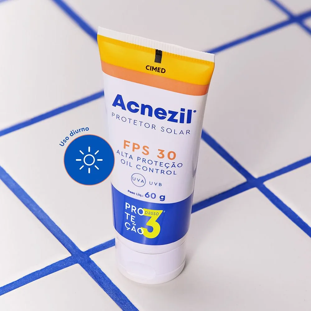 Protetor Solar Facial Acnezil Oil Control FPS30 60g