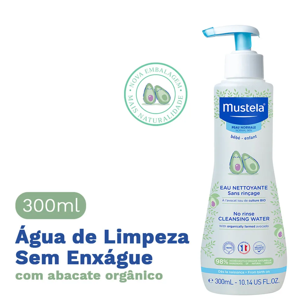 Kit Mustela Gel Lavante Bebê Suave com Abacate Orgânico 500ml + Creme para Assaduras Bebê Vitaminado 108g