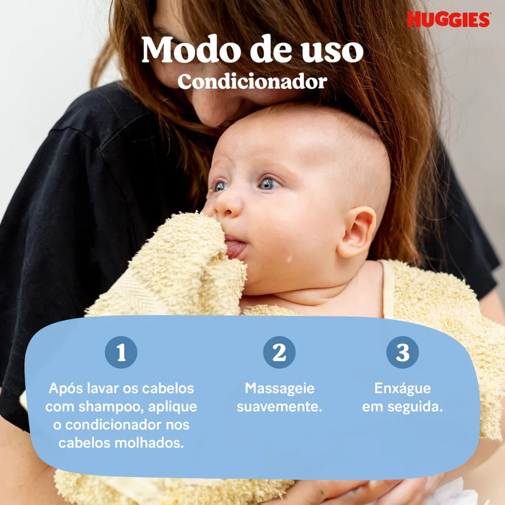 Condicionador Huggies Extra Suave para Bebê Hipoalergênico 200ml