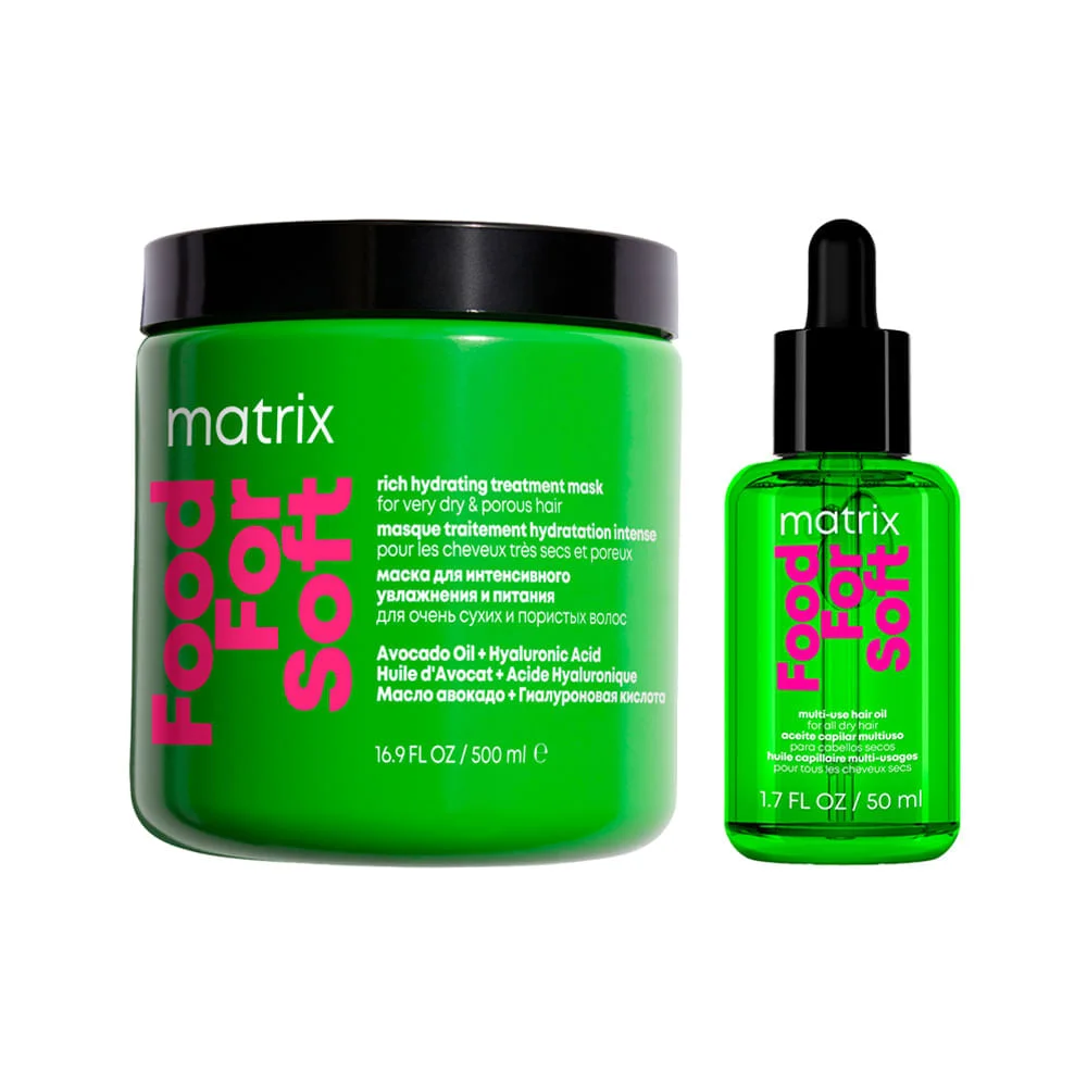 Matrix - Food For Soft - Kit Óleo 50ml + Máscara 500ml