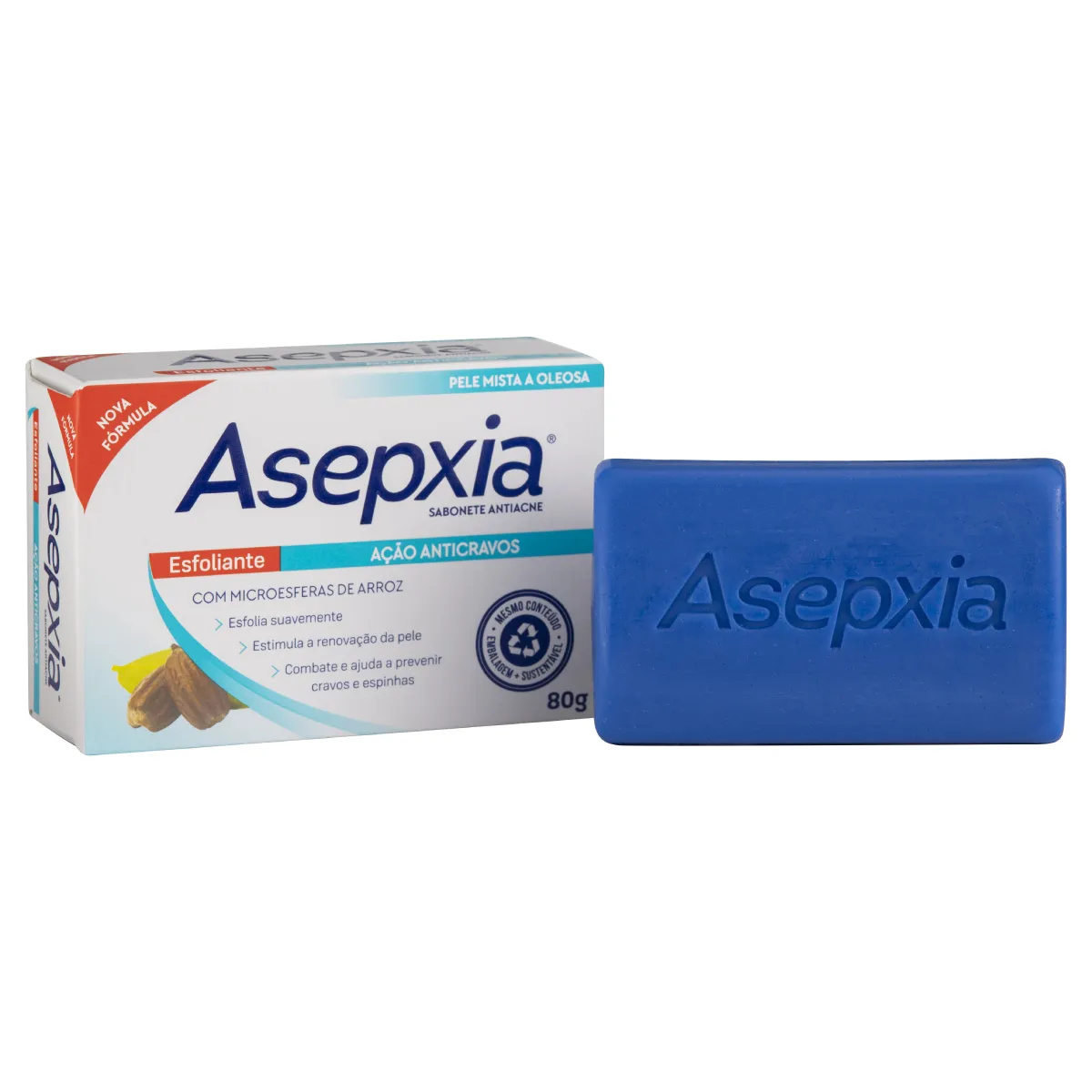 Asepxia Sabonete Esfoliante Antiacne 90g