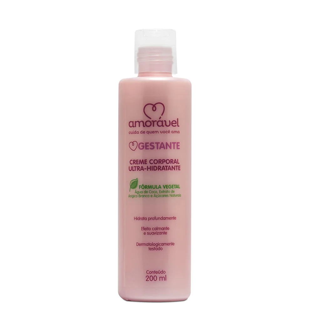 Creme Corporal amorável Gestante ultra/hidratante 200ml