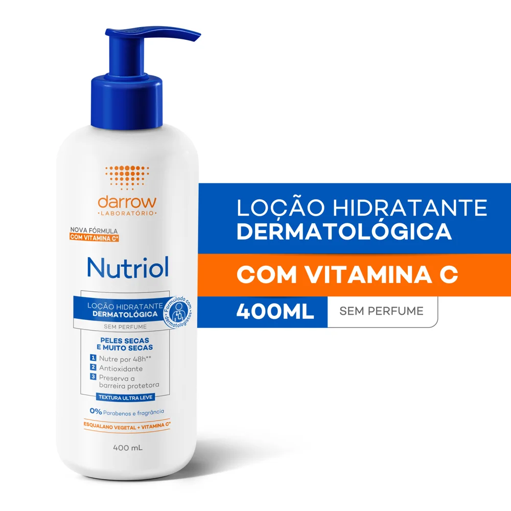 Loção Corporal Darrow Nutriol Hidratante Sem Perfume 400ml
