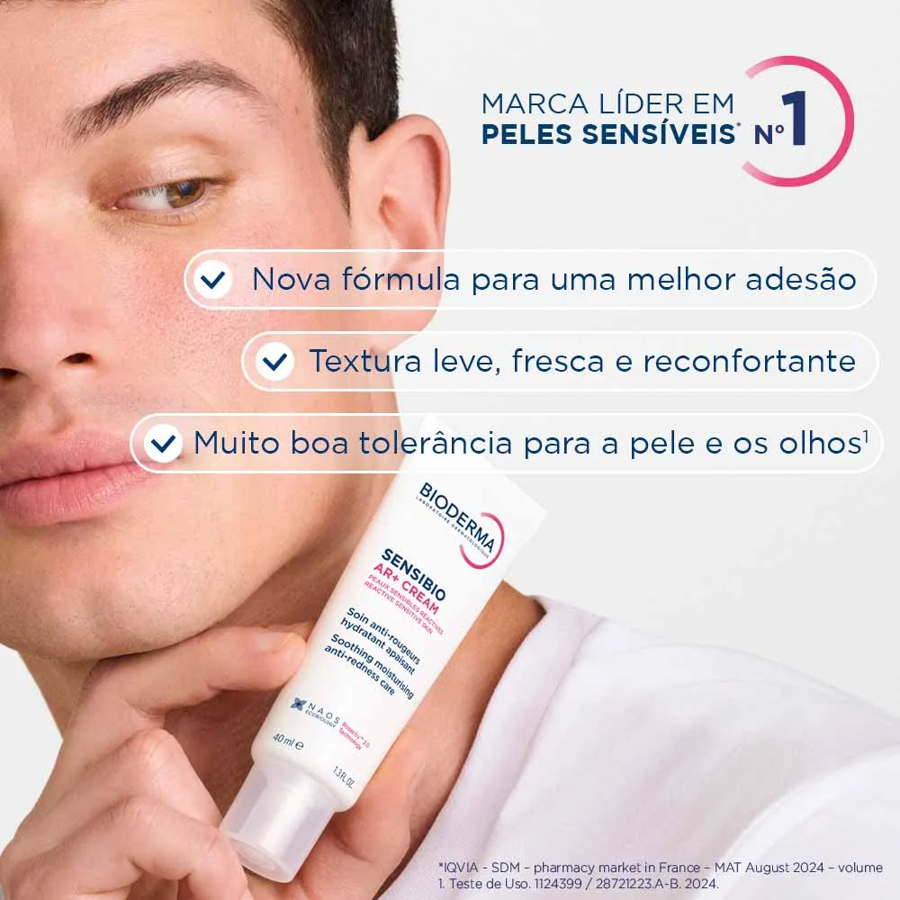 Creme Facial Bioderma Sensibio AR+ Anti Vermelhidão 40ml