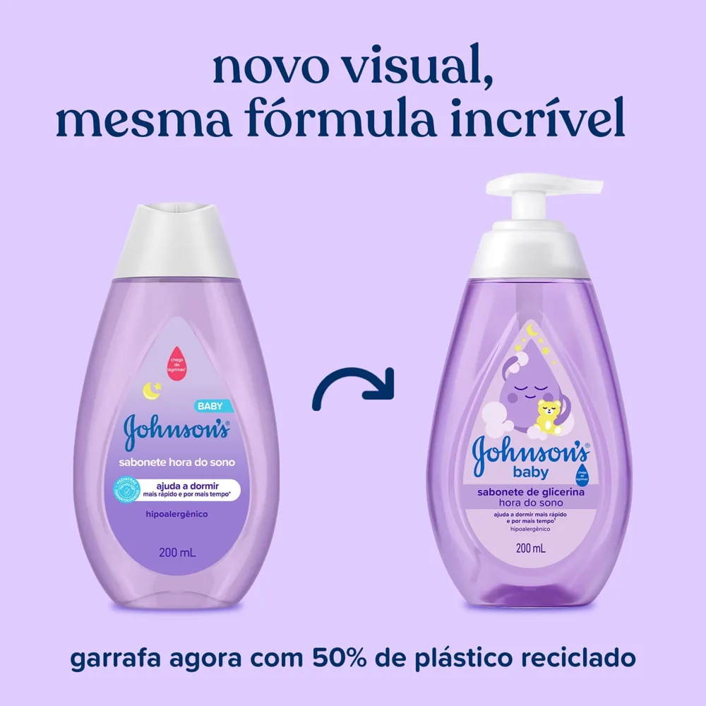 Sabonete Líquido Infantil Johnson's Baby Hora do Sono 200ml