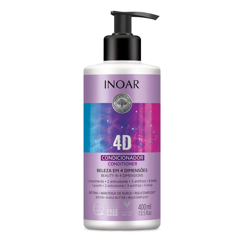 Condicionador Inoar 4D Beleza em 4 Dimensões 400ml