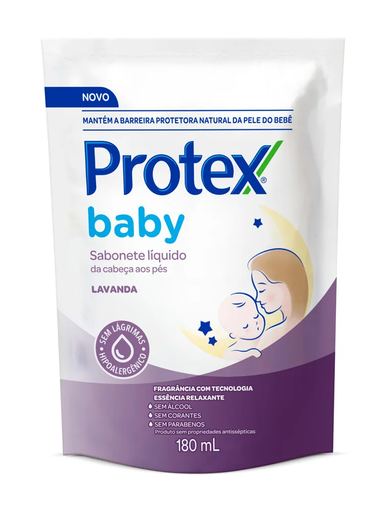 Sabonete Líquido Infantil Protex Baby Lavanda Refil 180ml