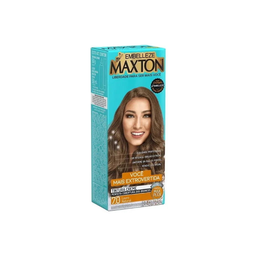 Tintura Maxton Louro Natural 7.0