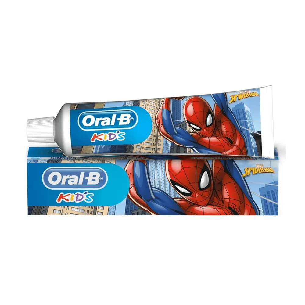 Creme Dental Infantil Oral-B Kids Spiderman Anticáries com Flúor 50g