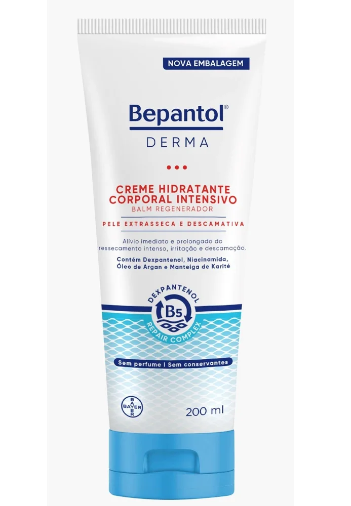 Creme Corporal Bepantol Derma Balm Hidratante para Pele Extrasseca e Descamativa 200ml