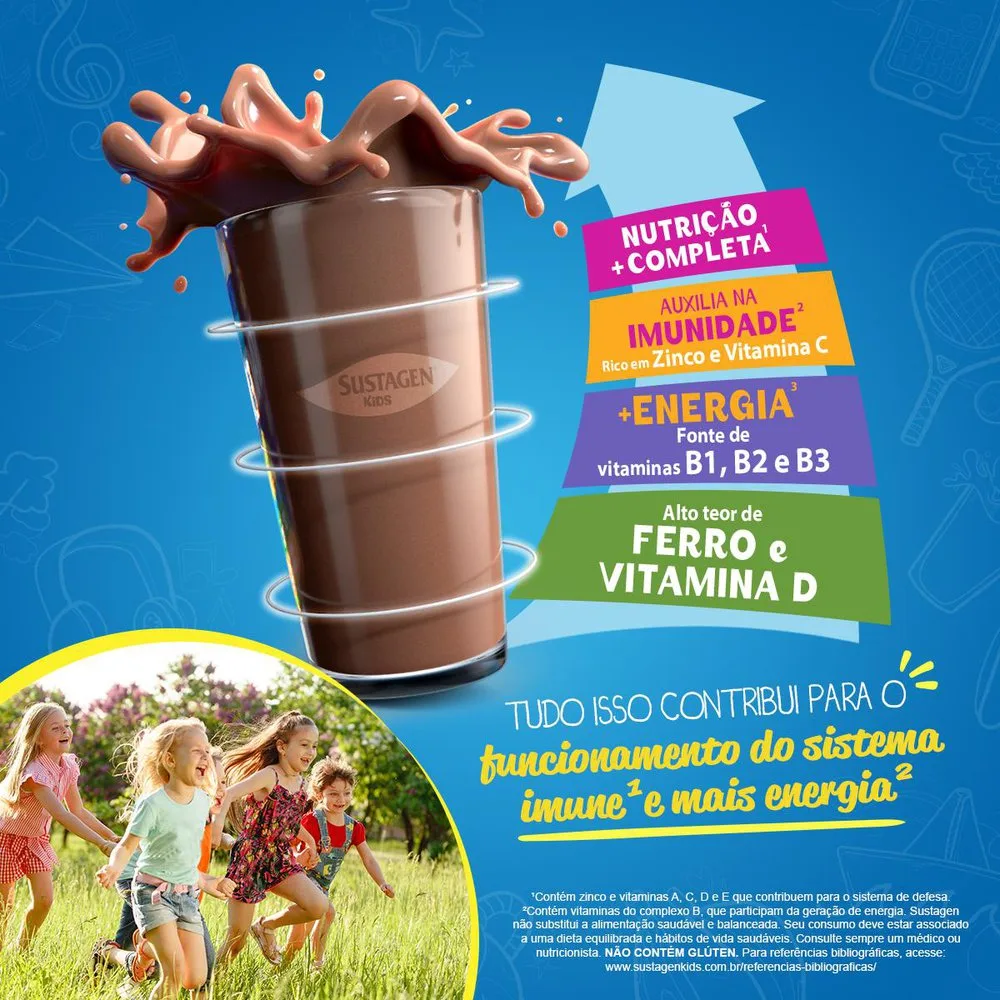 Complemento Alimentar Infantil Sustagen Kids Sabor Chocolate 350g