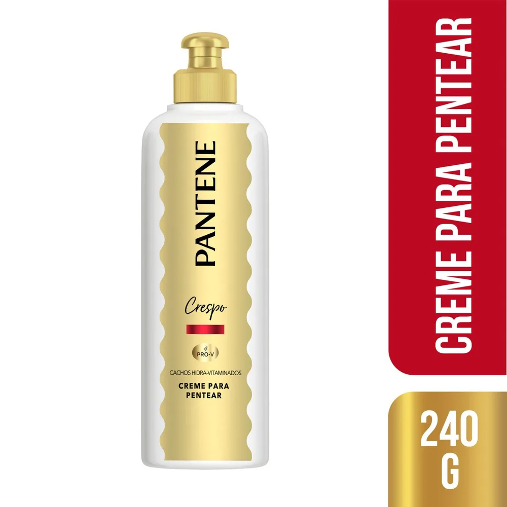 Creme Para Pentear Pantene Cachos Hidra-vitaminados Crespos 240g