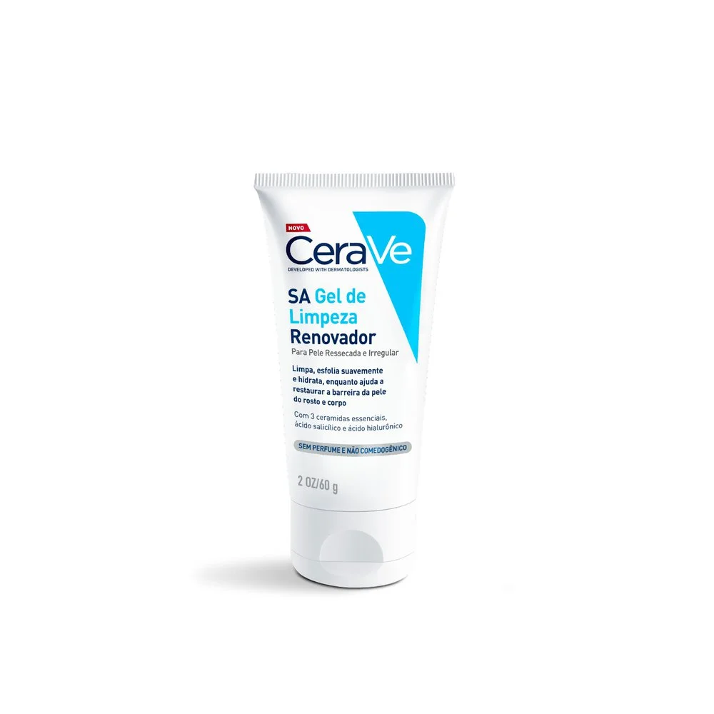 Gel de Limpeza Facial CeraVe SA Pele Ressecada e Irregular 60g