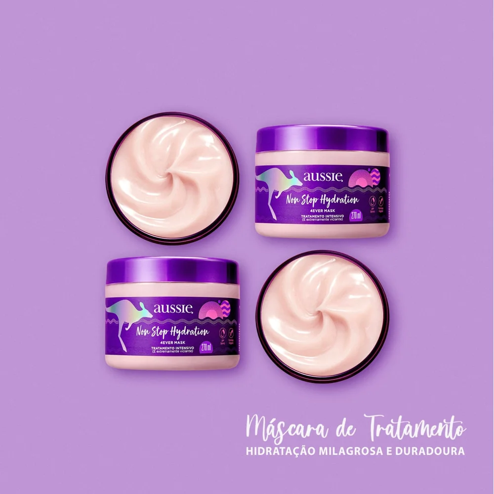 Máscara Capilar Aussie Non Stop Hydration 270ml