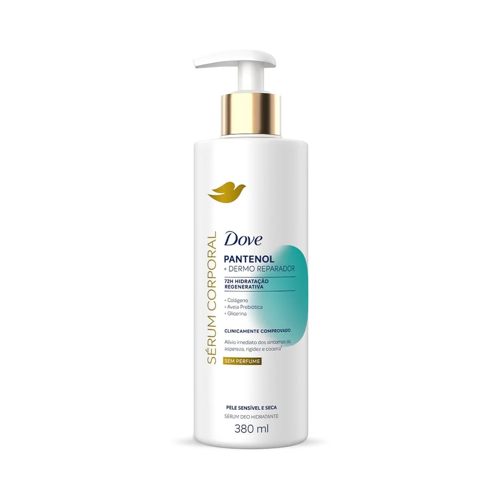 Sérum Corporal Dove Pantenol Dermo Reparador Sem Perfume 380ml