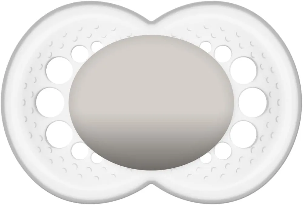 Chupeta MAM Original Ortodôntica +6 meses SkinSoft Silicone Neutra 1 Unidade