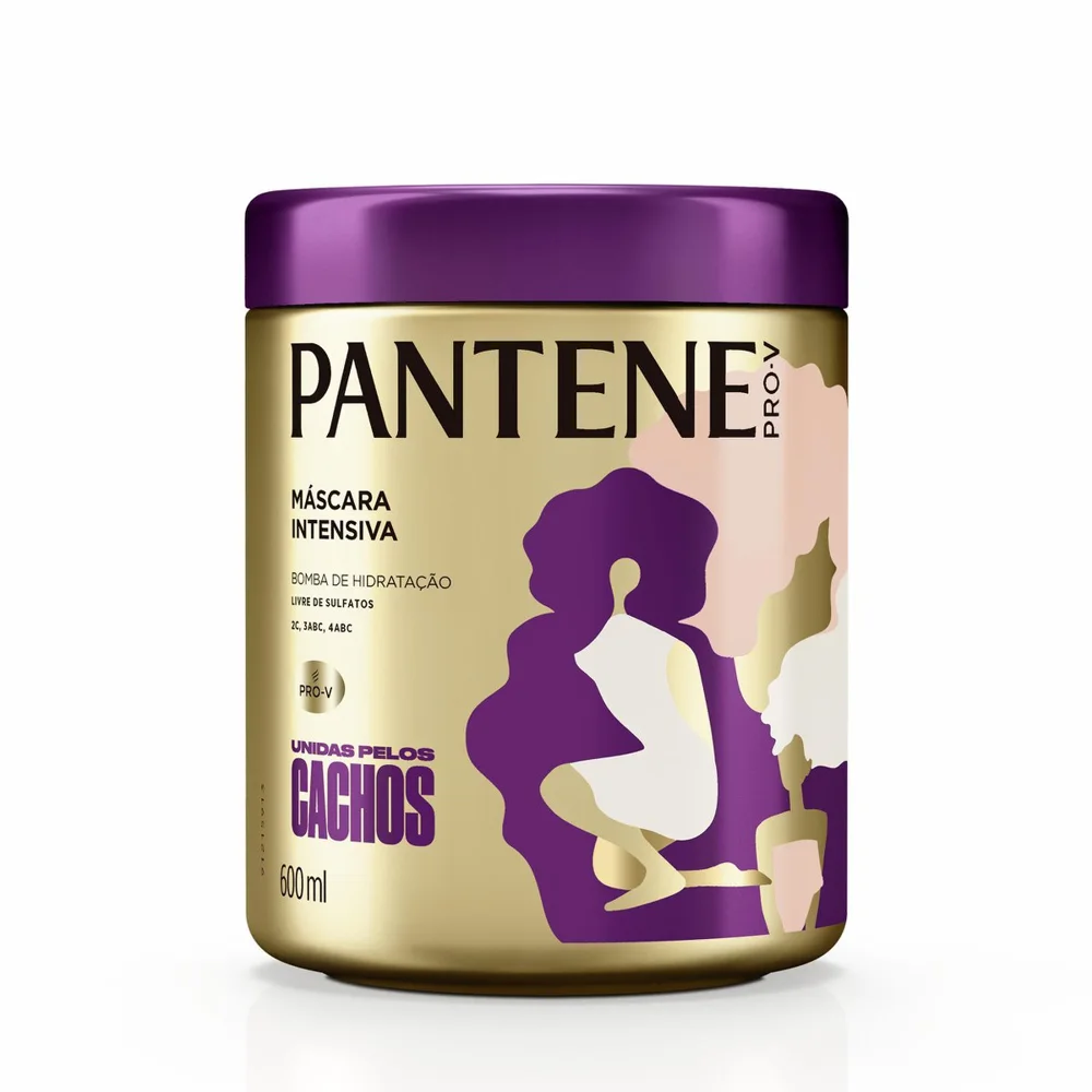 MÁSCARA INTENSIVA PANTENE UNIDAS PELOS CACHOS 600ML