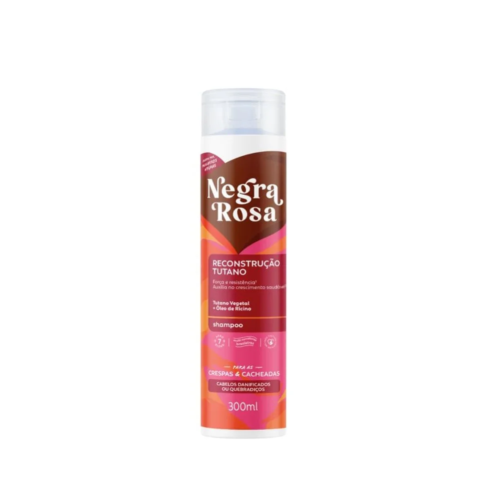 Shampoo Tutano Negra Rosa Reconstrução 300ml
