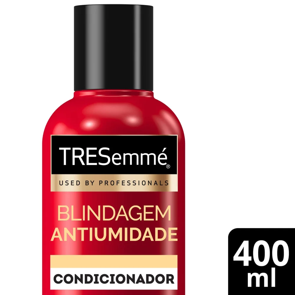 Condicionador Tresemmé Queratina Hidrolisada E Ácido Hialurônico Blindagem Antiumidade 400ml