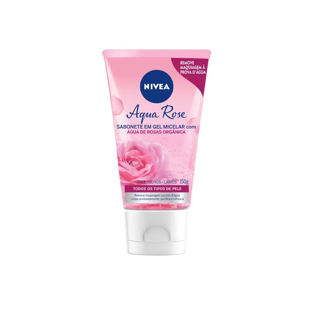 Sabonete em Gel Facial Nivea Aqua Rose 150ml