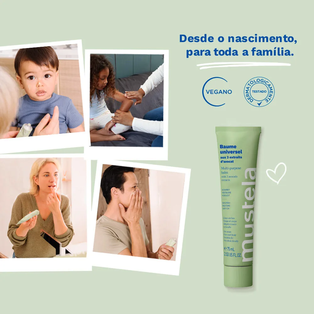 Bálsamo Hidratante Mustela Multifuncional Sem Perfume 75ml