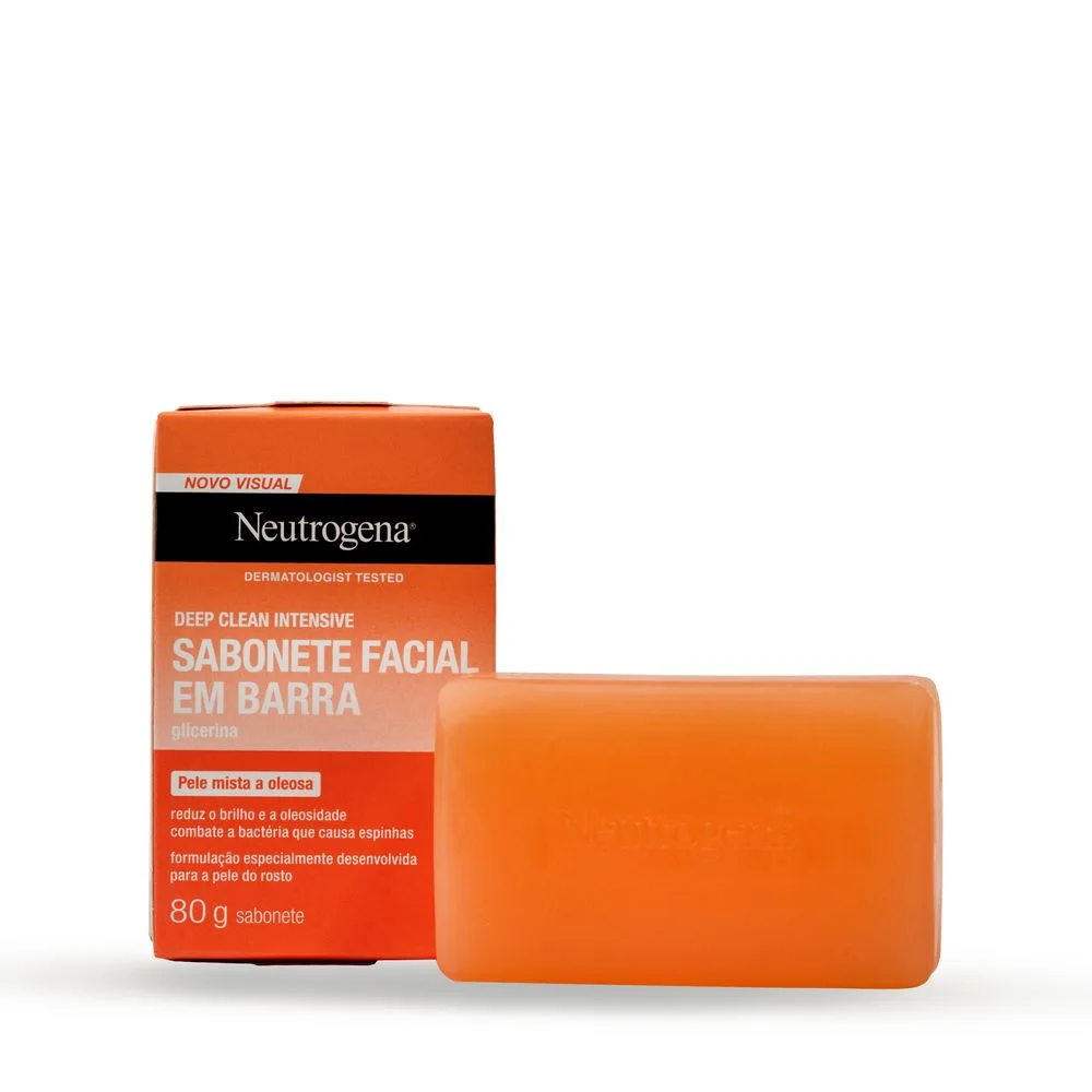 Sabonete em Barra Facial NeutrogenaDeep Clean 80g