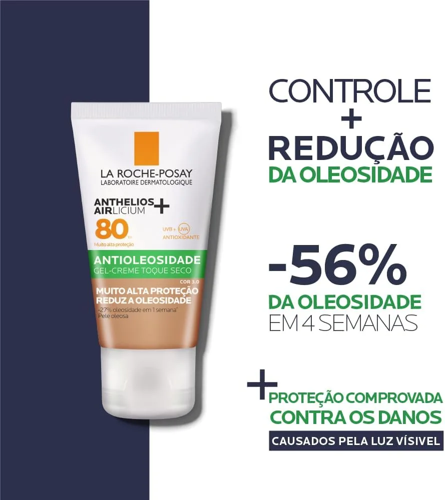 Protetor Solar Facial La Roche-Posay Anthelios Airlicium+ FPS80 Cor 3.0 40g