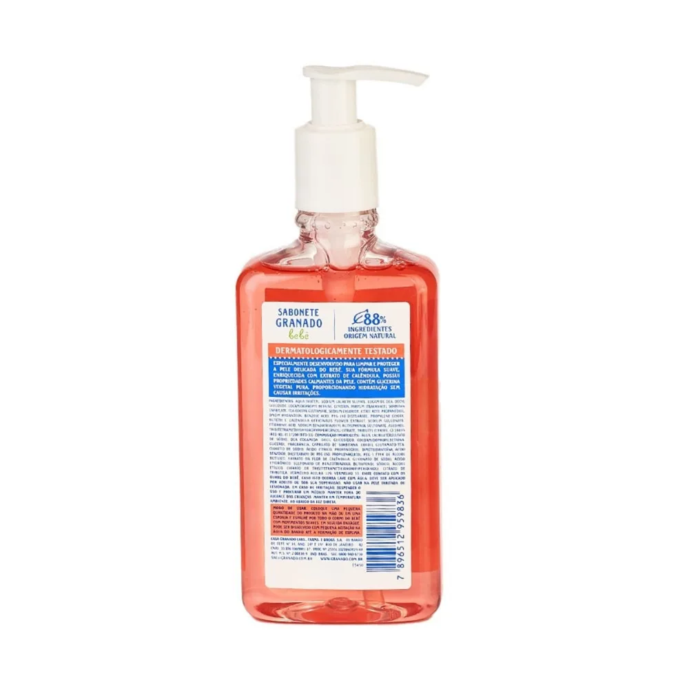 Sabonete Líquido Granado Bebê Calêndula 250ml