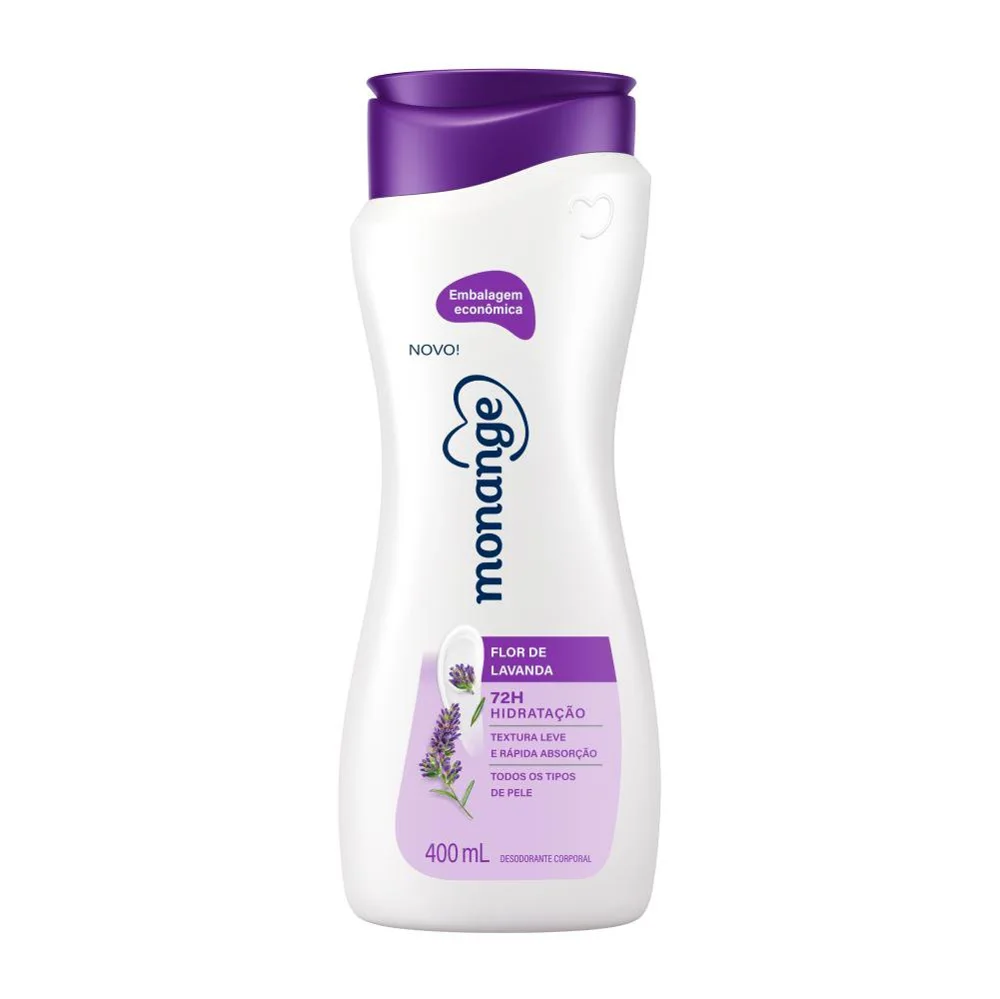 Hidratante Monange Flor de Lavanda Hidratação Essencial com Ação Desodorante 400ml