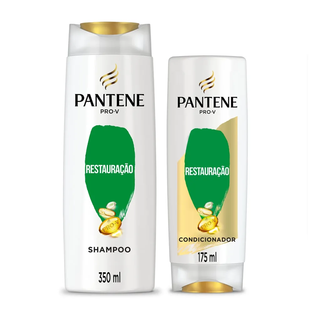 Kit Shampoo Pantene Pro-V Restauração 350ml 1 Uni + Condicionador Pantene Pro-V Restauração 175ml 1 Uni