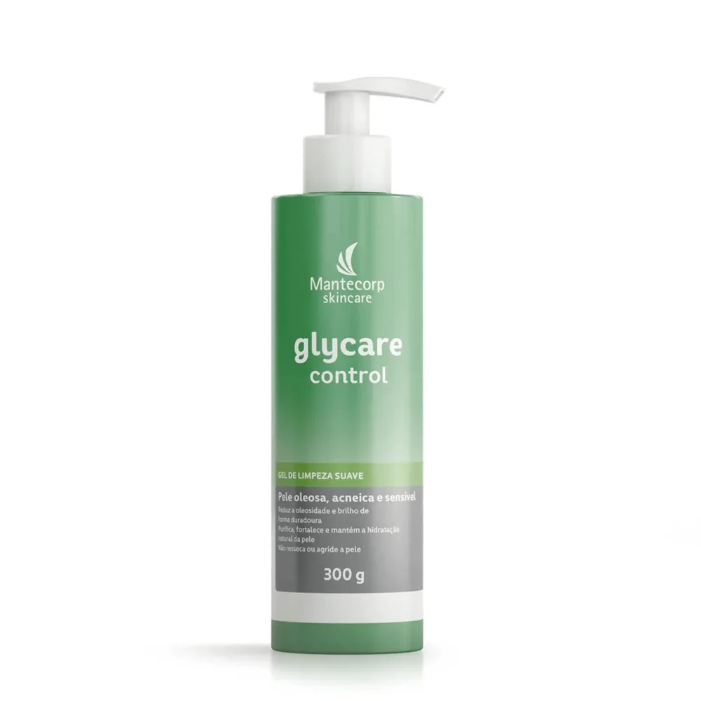 Gel de Limpeza Facial Mantecorp Skincare Glycare Control Peles Oleosas e Acneicas 300g